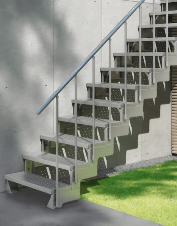 Spoljašnje stepenice Gardentop - galvanized - Image 2