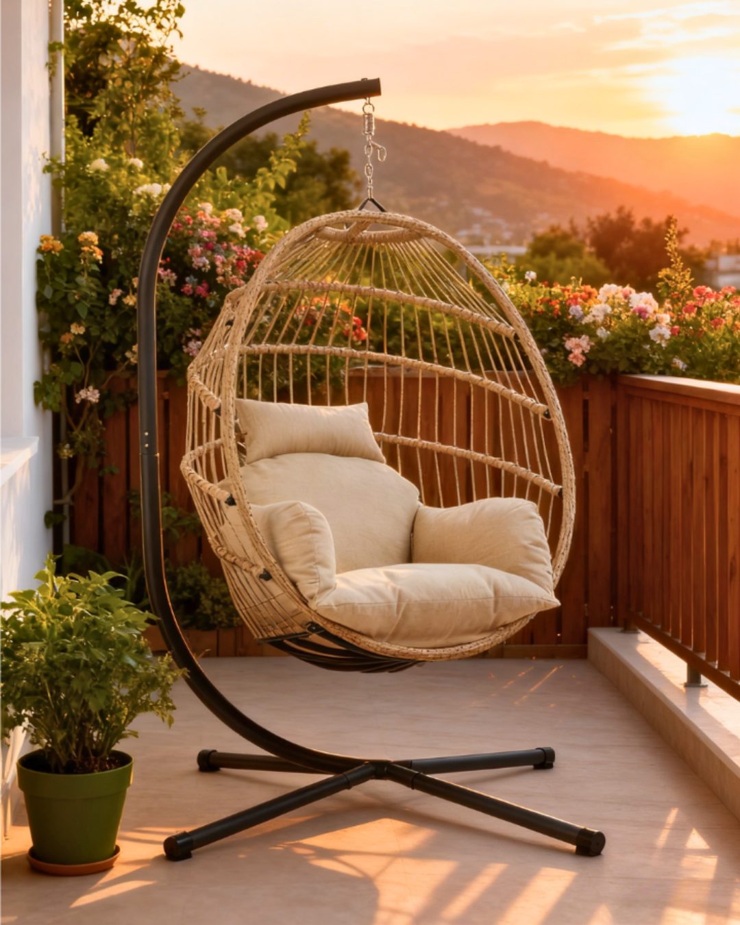 Ljuljaška jaje Coco - bež - Image 2