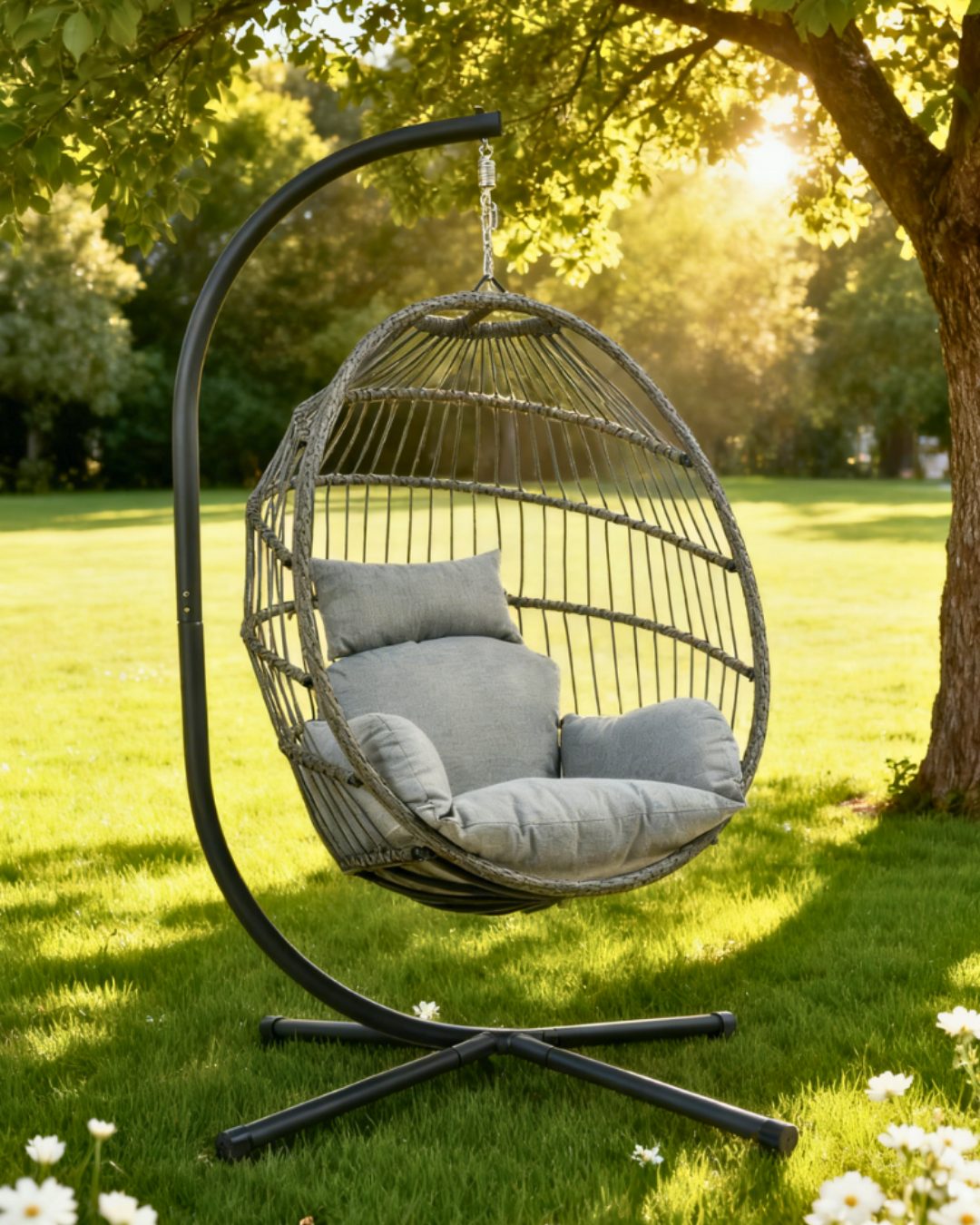 Ljuljaška jaje Coco - siva - Image 4