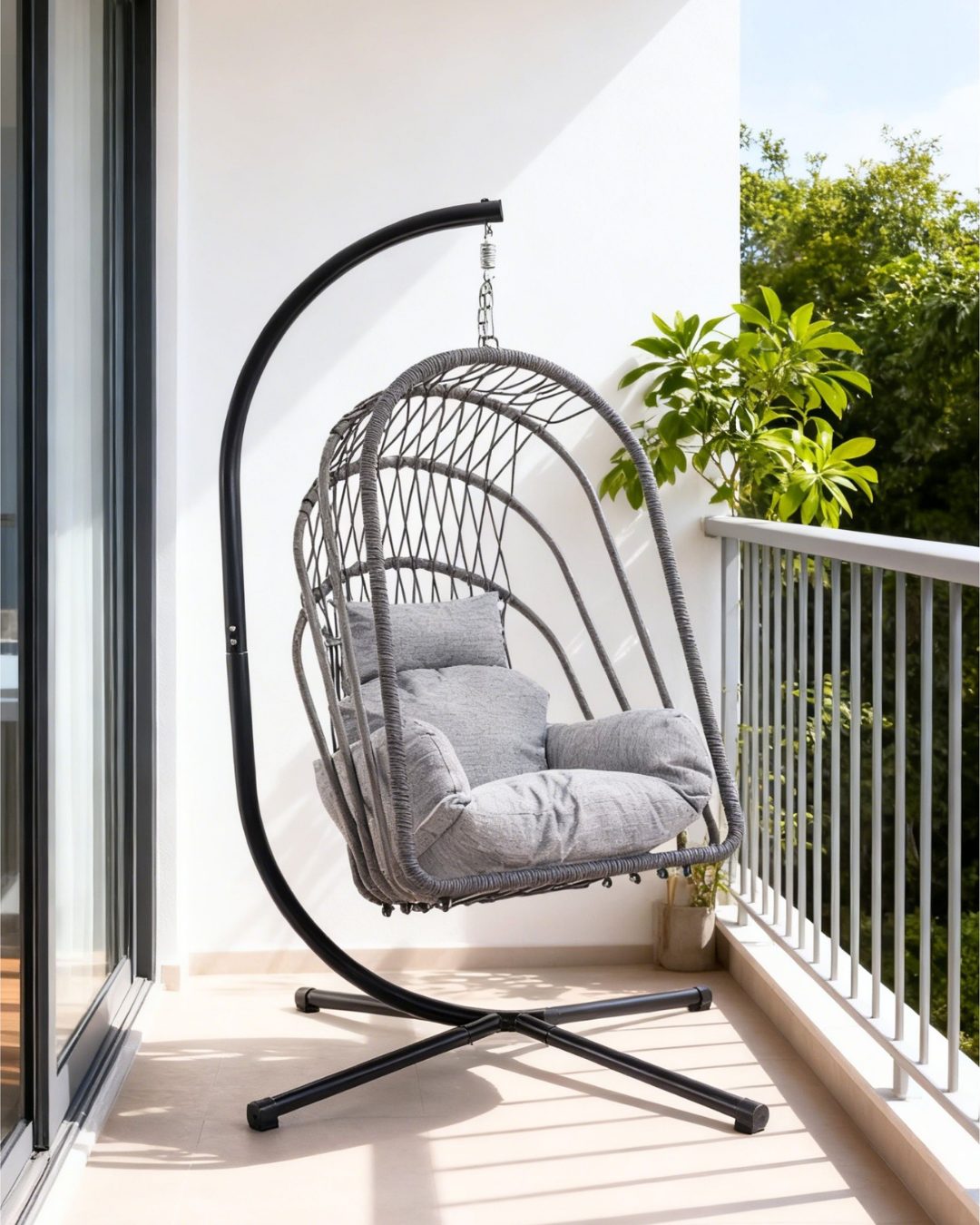 Ljuljaška jaje Kate - siva - Image 8