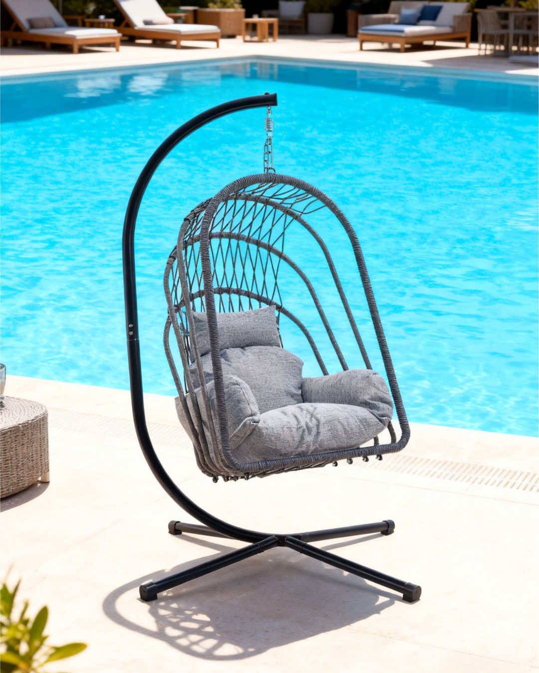 Ljuljaška jaje Kate - siva - Image 2