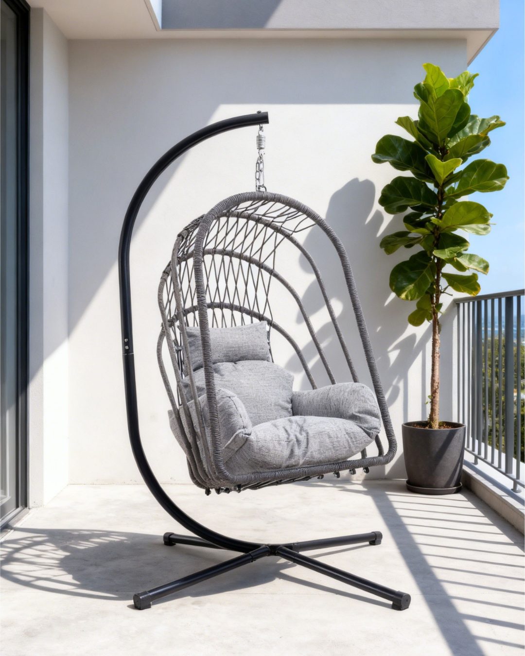 Ljuljaška jaje Kate - siva - Image 10